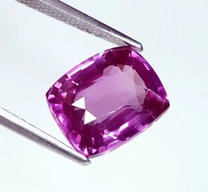 Zertifizierter 10 kt loser Edelstein natürlicher lila Saphir Ceylon Kissen Edelsteine O101 - Bild 1 von 12