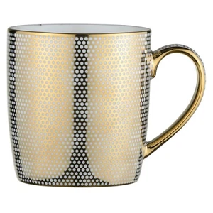 BIA Dots Mug - Gold or Platinum - 2 Mugs - Picture 1 of 4