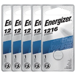 Energizer CR1216 3V Lithium Coin Cell Battery Blister Pack (6 Count) - Picture 1 of 7