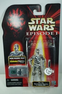STAR WARS EPISODE 1 RARE TC-14 Silver Protocol Droid C-3PO MOC ! - Picture 1 of 5