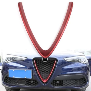 1 Stck. Neu Rot Auto Frontstoßstange Luftgitter Blende für Alfa Romeo Stelvio 2017-2021 - Bild 1 von 9