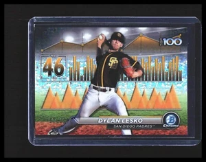 2024 Dylan Lesko Rookie Card Bowman Sparkle - Scouts Top 100 #BTP-46 /150 Padres - Picture 1 of 3