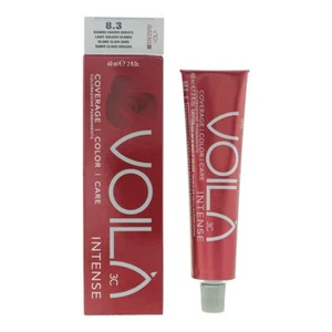 Intercosmo VoilA 3C Intense 8.3 Light Golden Blonde Hair Colour 60ml For Women - Imagen 1 de 1