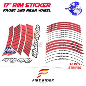 Pegatinas de llanta color rojo GP02 17 pulgadas para STREET CUP 17-19 17 18 19 - Imagen 1 de 14