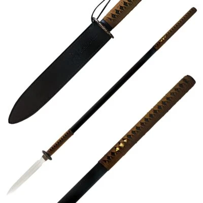 Shinwa Double Edged Warrior Spear | Carbon Steel |  62.5" Overall Length" - Image 1 of 4