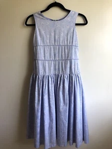 American Girl Sz 14 Flower Garden Dress Purple Blue Spring Dress Like Your Doll - Picture 1 of 12