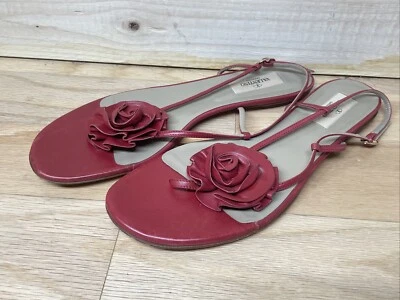 Sandalias/planas Valentino rosa roja talla EU 39-1/2 — EE. UU. talla 9 Foto 1 de 4