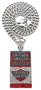 Swisher Sweets Pendant with Crystal Rhinestones Necklace - Picture 1 of 28