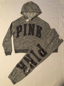 pink fluffy tracksuit