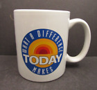 Vintage TODAY Show Mug WHAT A DIFFERENCE TODAY MAKES Rainbow Coffee Mug Cup