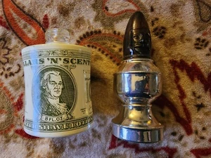 [Set of 2] Vintage Avon Spicy After Shave/Lotion Bottles - Dollars and Scents - Picture 1 of 3