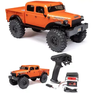 Axial AXI00007T1 1/24 SCX24 Dodge Power Wagon 4WD Rock Crawler Brushed RTR Orage - Picture 1 of 12