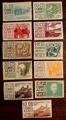 Mexico  Stamp Airmail C186/C290 Mint Hinged And Mint Never Hinged - Image 1 of 4