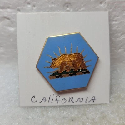 Prendedor insignia oso ejército de los Estados Unidos de la Guardia Nacional de California de colección escudo DUI DI Foto 1 de 4