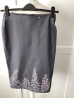 Immaculate Morgan Size 12 Grey Pencil Skirt