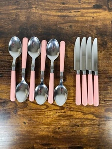 Vintage Candlelight Italy rosa Besteck Set seltener Fund INOX Vintage 60er/70er - Bild 1 von 4