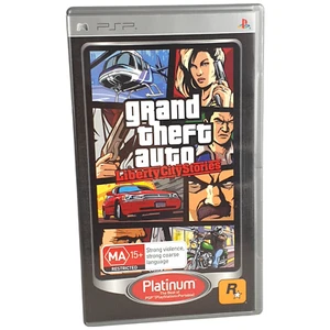 Sony PSP Grand Theft Auto Liberty City Stories MA 15 2007 Playstation PAL Manual - Foto 1 di 10