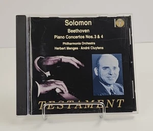 Solomon Plays Beethoven: Piano Concentos Nos. 3 & 4, 2001 Testament CD - Picture 1 of 8