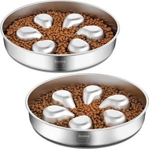 2-Pack Slow Feeder Dog Bowls, 3 Cups Large Capacity for Medium to Large Breeds - Picture 1 of 10