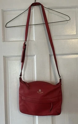 Kate Spade Red Pebble Shoulder Bag - Image 1 of 4