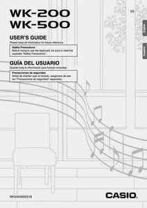 Casio WK-200 & WK-500 Owners Manual/Users Guide Instructions Electronic Keyboard - Picture 1 of 2