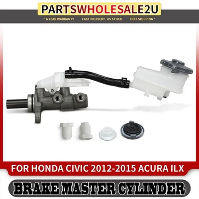 Brake Master Cylinder for Honda Civic 2012-2015 Acura ILX with Reservoir & Hose - Image 1 of 4