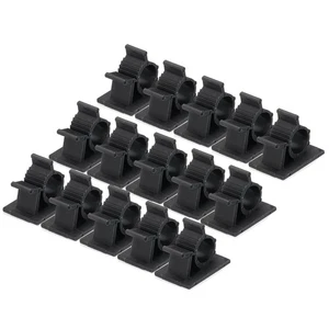 100Pcs Adhesive Cable Management Clip PE Cord Clamps 8-10mm Adjustable - Afbeelding 1 van 5