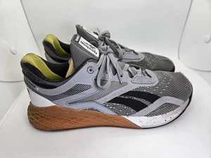 Reebok Nano X Crossfit Shoes Mens 10 Grey Weightlifting Athletic Workout Sneaker - Picture 1 of 8