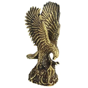 Statue Ornaments Solid Copper Eagle Animal Sculptures Home Decor - Picture 1 of 12