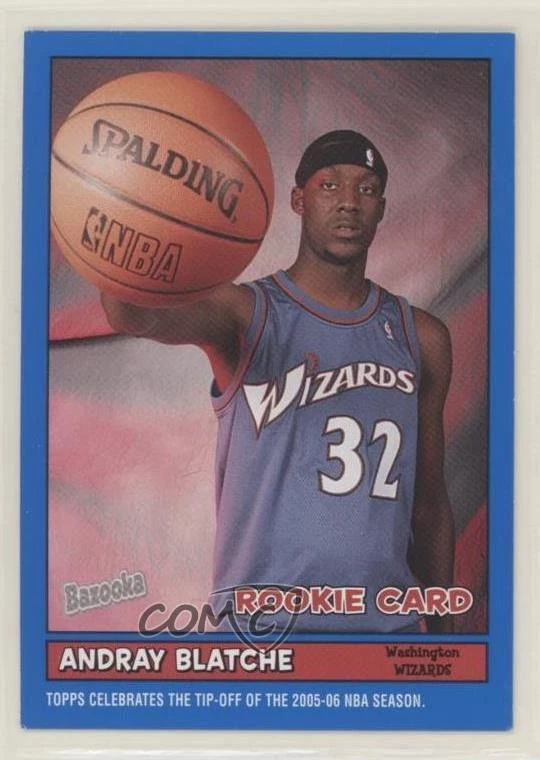 Topps Bazooka Blue 2005-06/5 Andray Blatche #185 Rookie RC Foto 1 de 2