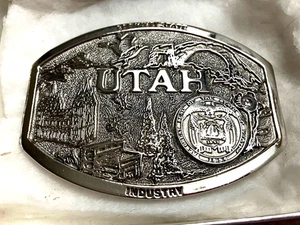 Hebilla de cinturón Utah 1983 vintage edición limitada 191 de 500 por Adezy EE. UU. - Imagen 1 de 5