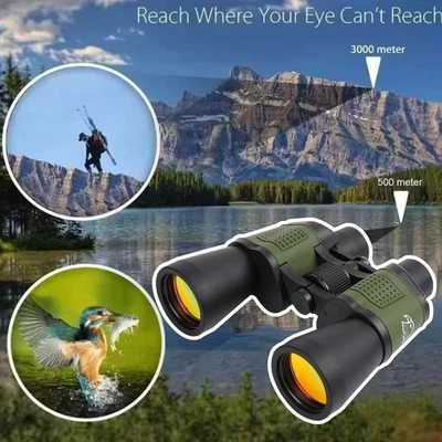 10000M 100X100 Day/Night HD Hunting Binoculars Waterproof Telescopes Coordinates - Image 1 of 4