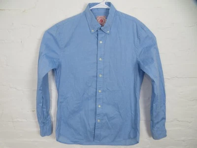 J Press Shirt Mens Medium Blue Button Down Collar Cotton Trunk Club Casual Top - Image 1 of 4
