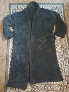 Barefoot Dreams Cozychic Knit Robe Size 3 Large Gray Plush Long Lounge - Picture 1 of 10