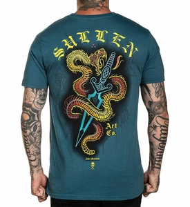 Camiseta Para Hombres Sullen Art Collective Dragón Espada Ja Azul Serpiente Premium XL-4XL - Imagen 1 de 3