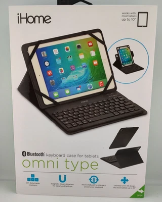 iHome Bluetooth Keyboard Case for Tablets - Omni Type - Fits Tablets up to 10" - Image 1 of 4