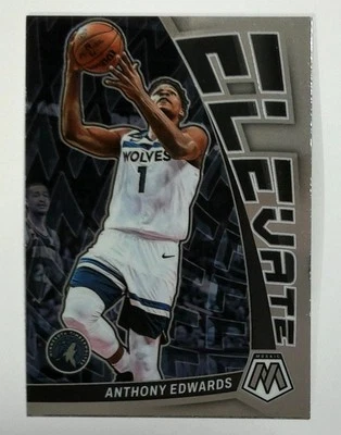 2022-23 Panini Mosaic #5 Anthony Edwards Elevate Minnesota Timberwolves - Image 1 of 2