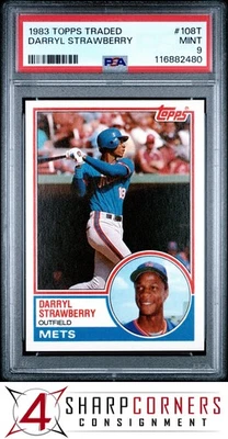 Darryl Strawberry RC METS 1983 Topps negociado #108T PSA 9 Foto 1 de 2