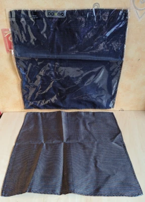 Pañuelo/pañuelo de bolsillo geométrico azul muesca 27x27 cm boda nuevo con etiquetas Foto 1 de 2