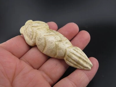 Китай, старый нефрит, культура Хуншань, коллекционные предметы, редкий зверь, подвеска A(368) - Изображение 1 из 4