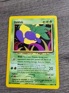 Oddish 68/111 Neo Genesis Common Pokemon TCG Vintage - Picture 1 of 2