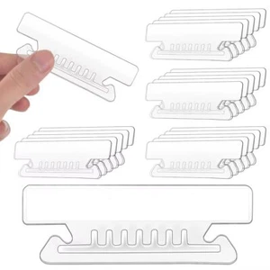 3.5 Inch Hanging File Folder Tabs Clear Plastic Insertable 100 Pack - Picture 1 of 7