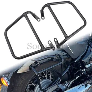 Black Saddlebag Support Guard Crash Bars For BMW R18 R 18 Classic 2020-2022 2023 - Foto 1 di 20