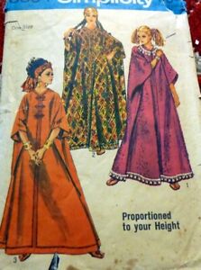 *LOVELY VTG 1960s CAFTAN  DRESS Pattern One Size