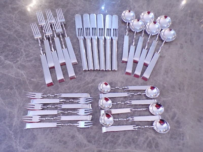 Posate di design Rosenthal modello SCULPTURA 6 pers. 30 pezzi acciaio inox 18/10 TOP - Immagine 1 di 4