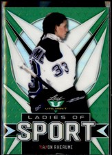 Manon Rheaume LS-03 2021 Leaf Valiant Ladies of Sport Green Print Run: 150 NOTE