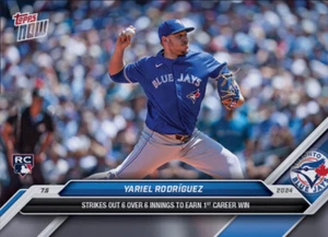2024 Topps NOW RC 6 Ks 1st Career Win 7.6.24 YARIEL RODRIGUEZ Digital - Picture 1 of 1