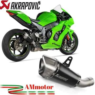 Akrapovic Kawasaki ZX-10R 2022 Pot D' Echappement Moto Silencieux Titane Noir - Photo 1/4