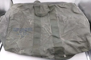 Vintage Kit Bag Flyers Sage Green US Military 1967 Duffel Pilot Made In USA - Picture 1 of 21