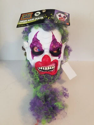 NWT Kmart Halloween 2009 Totally Ghoul Clown Super Hair Costume Mask - Image 1 of 3